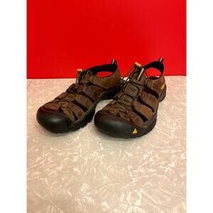 Keen Brown Leather Strappy Sandals, Men's Size 11/EUR 44.5